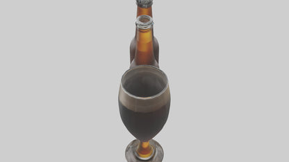 3D model Porter beer model VR / AR / low-poly