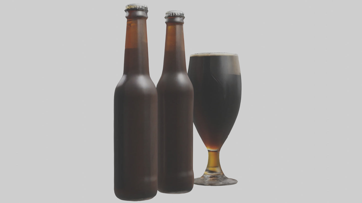 3D model Porter beer model VR / AR / low-poly
