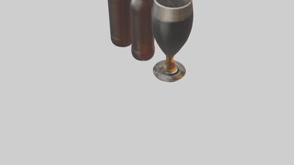 3D model Porter beer model VR / AR / low-poly