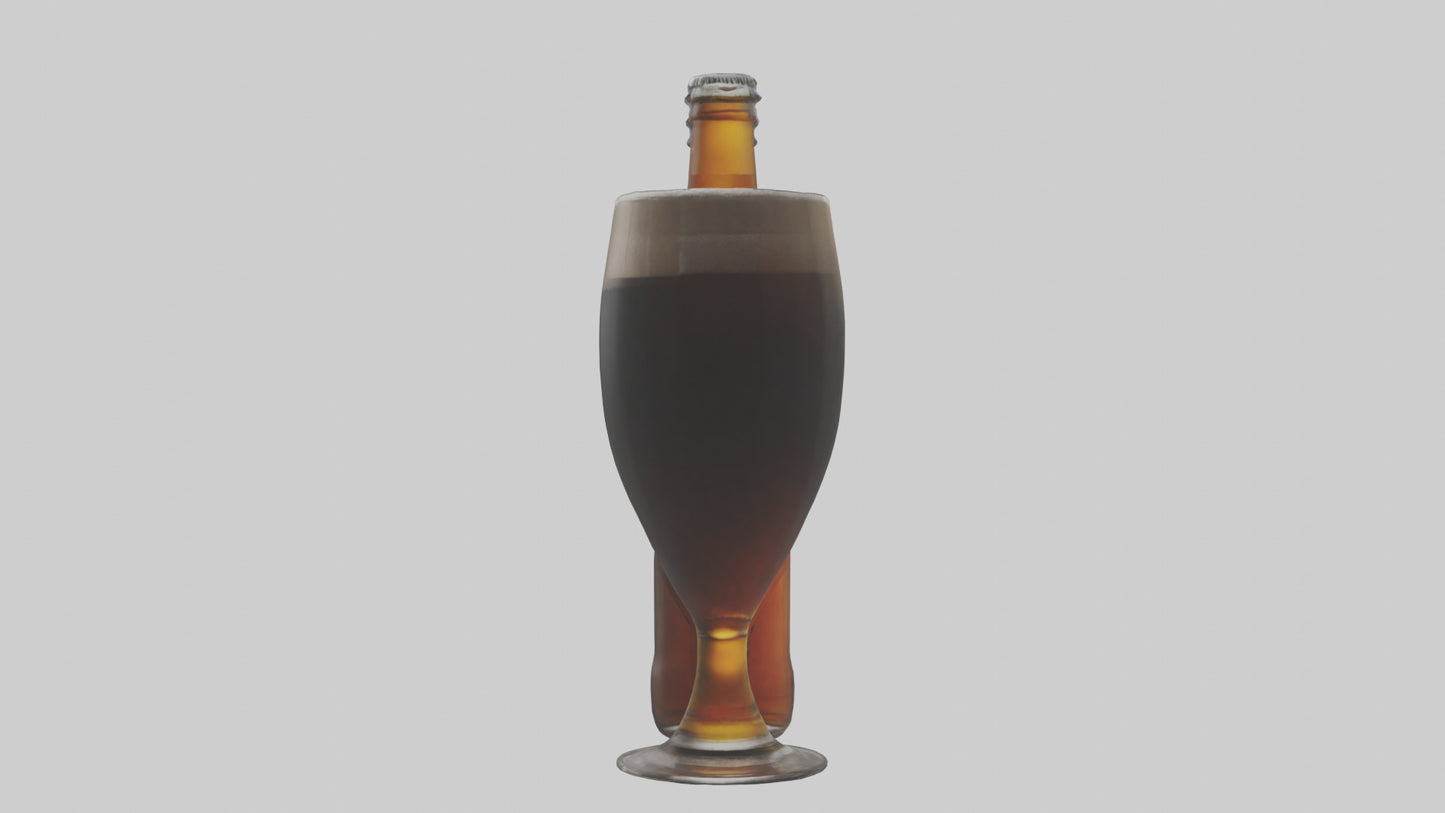 3D model Porter beer model VR / AR / low-poly