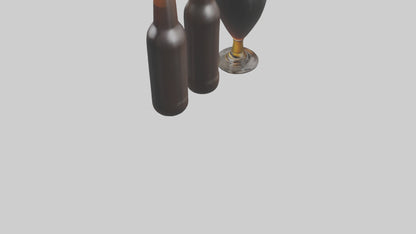 3D model Porter beer model VR / AR / low-poly