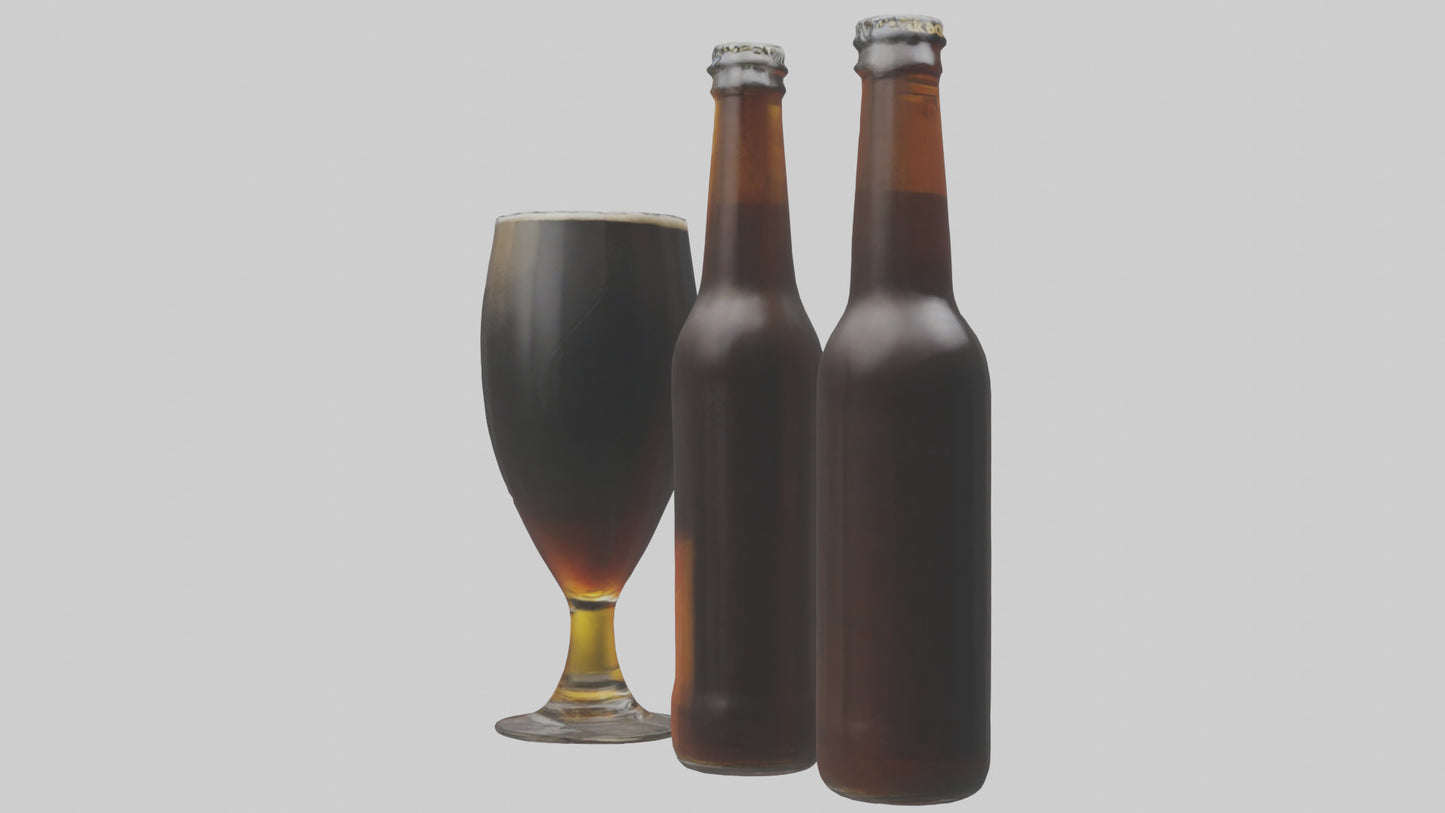 3D model Porter beer model VR / AR / low-poly