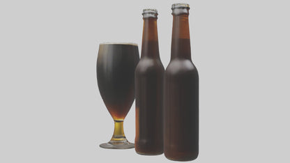 3D model Porter beer model VR / AR / low-poly