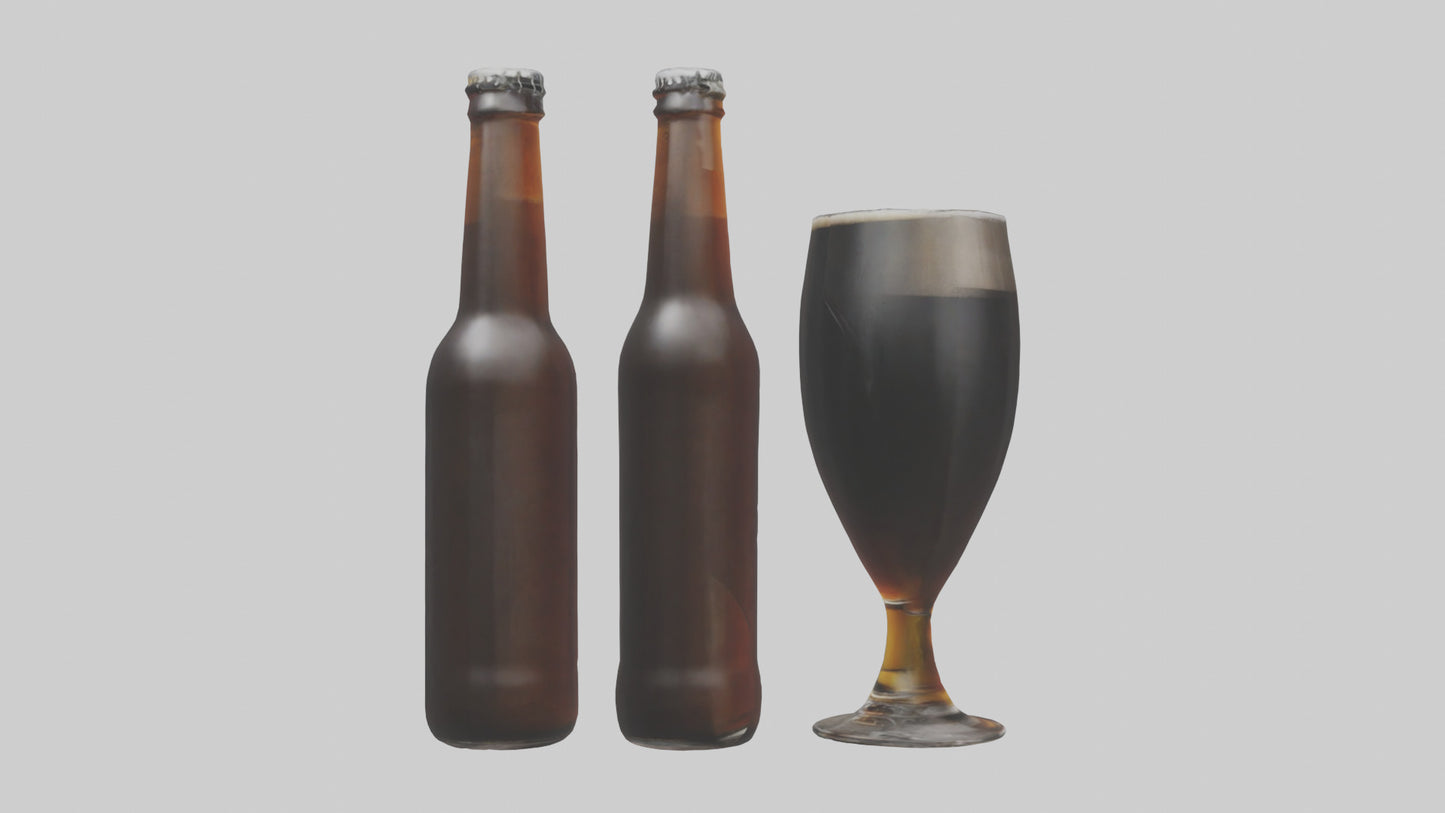 3D model Porter beer model VR / AR / low-poly
