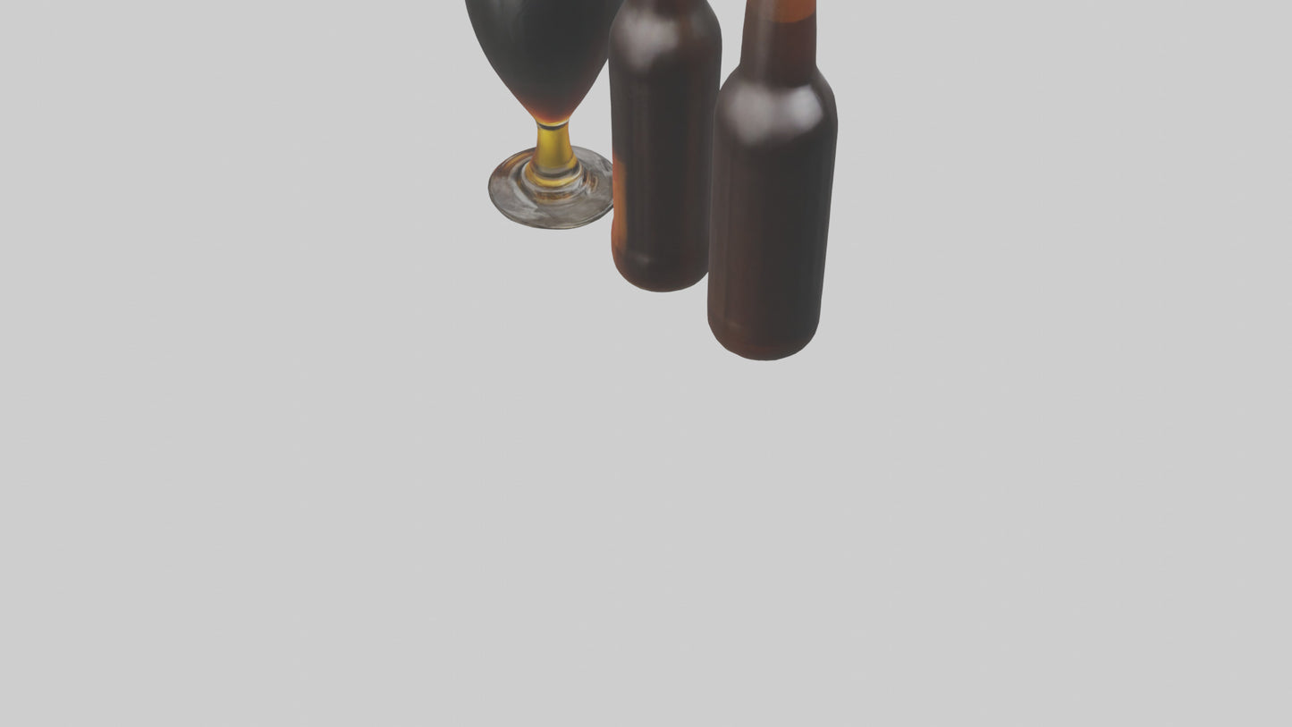 3D model Porter beer model VR / AR / low-poly