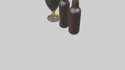 3D model Porter beer model VR / AR / low-poly