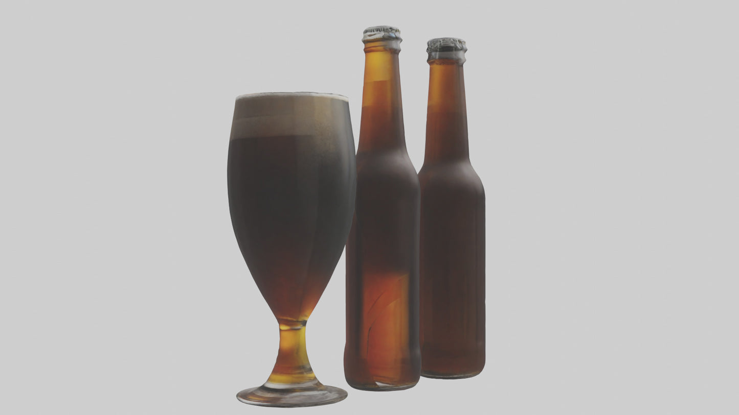 3D model Porter beer model VR / AR / low-poly