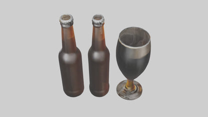 3D model Porter beer model VR / AR / low-poly