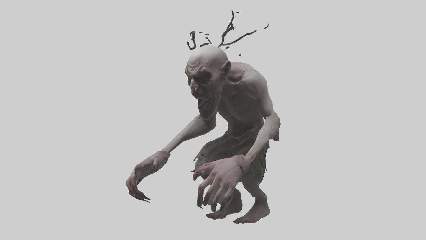 3D model Possessed man model VR / AR / low-poly