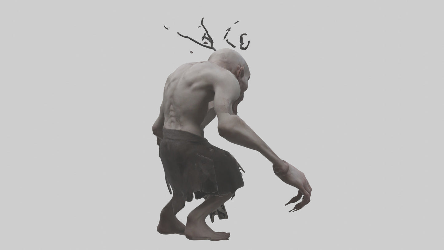 3D model Possessed man model VR / AR / low-poly