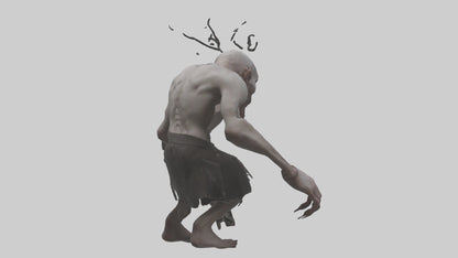 3D model Possessed man model VR / AR / low-poly
