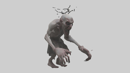 3D model Possessed man model VR / AR / low-poly