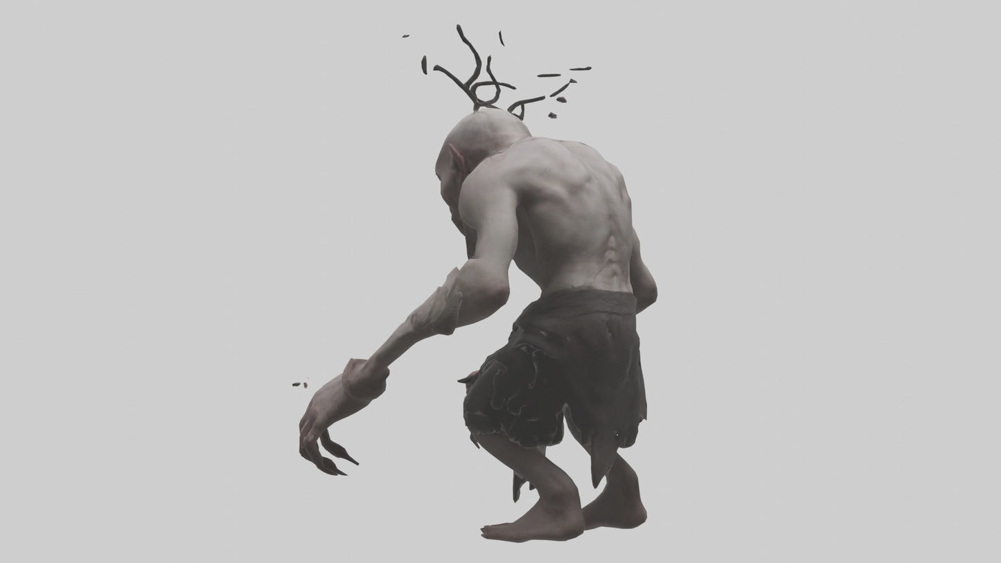 3D model Possessed man model VR / AR / low-poly