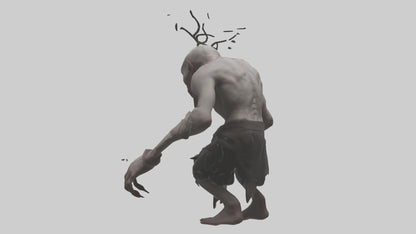 3D model Possessed man model VR / AR / low-poly