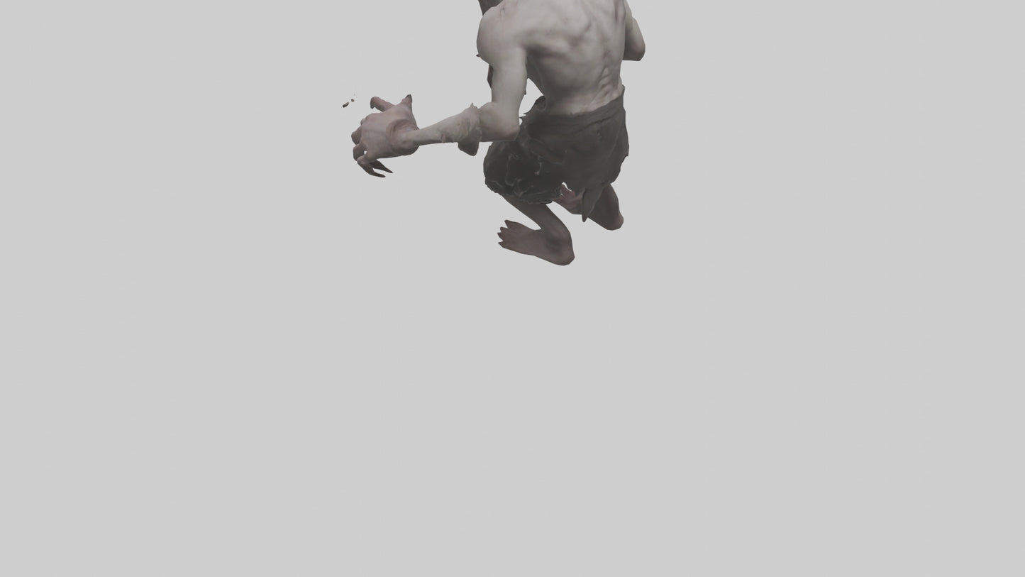 3D model Possessed man model VR / AR / low-poly
