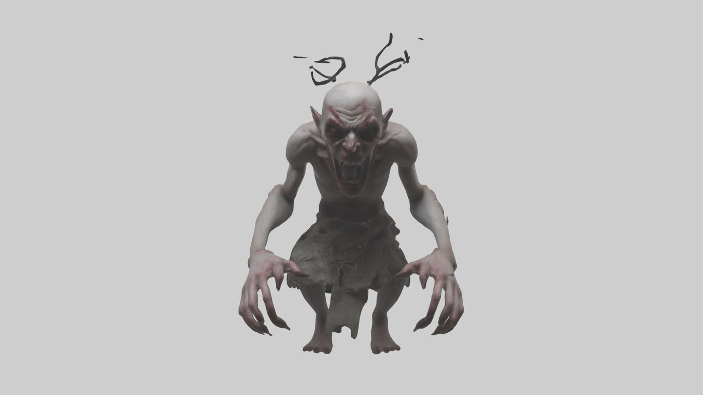 3D model Possessed man model VR / AR / low-poly