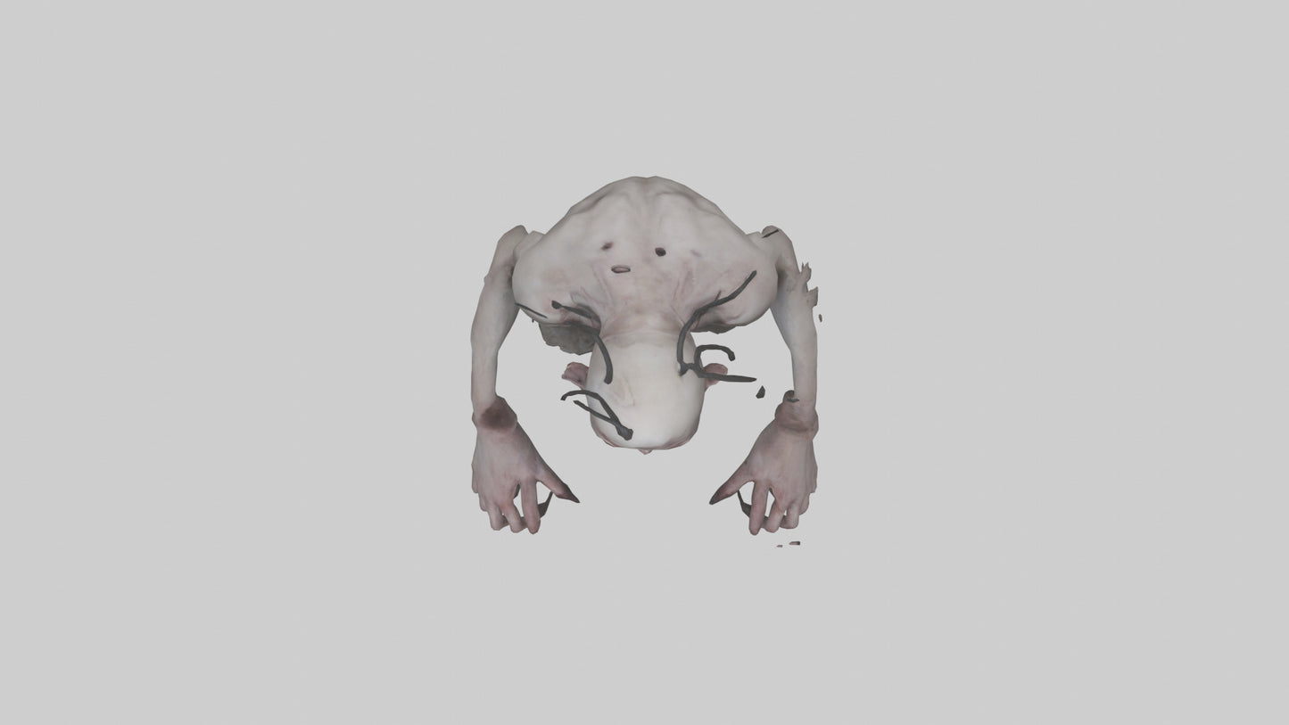 3D model Possessed man model VR / AR / low-poly