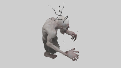 3D model Possessed man model VR / AR / low-poly