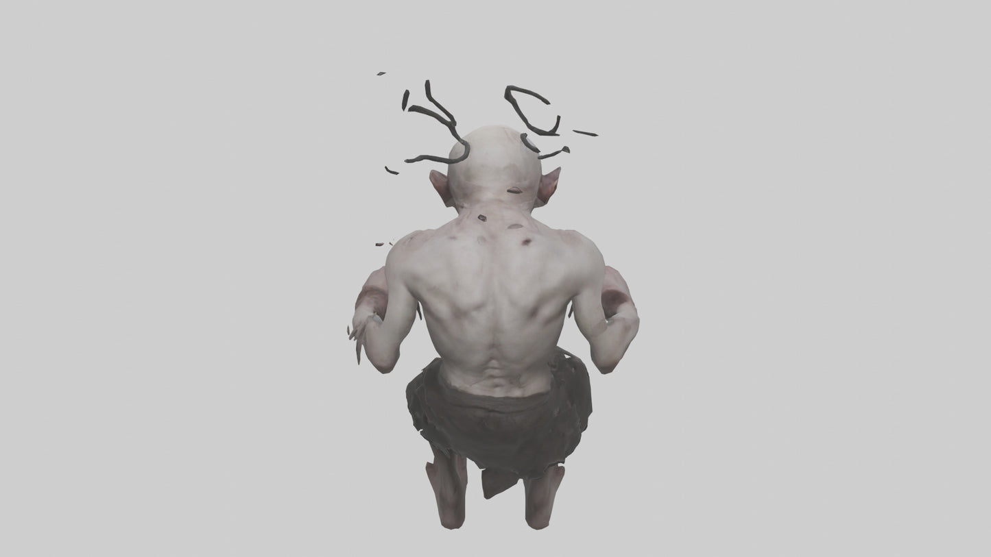 3D model Possessed man model VR / AR / low-poly