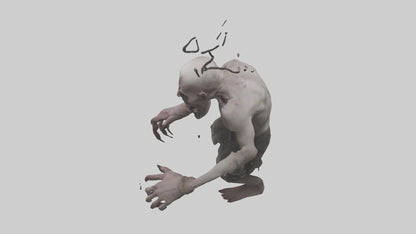 3D model Possessed man model VR / AR / low-poly