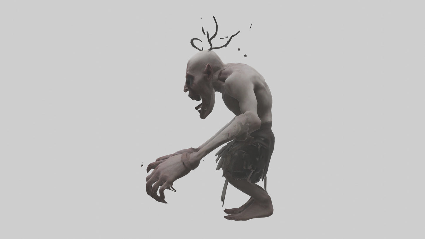3D model Possessed man model VR / AR / low-poly