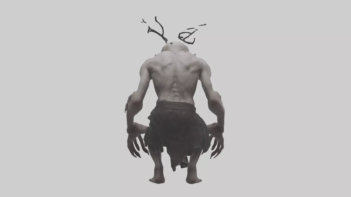 3D model Possessed man model VR / AR / low-poly