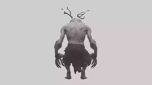 3D model Possessed man model VR / AR / low-poly