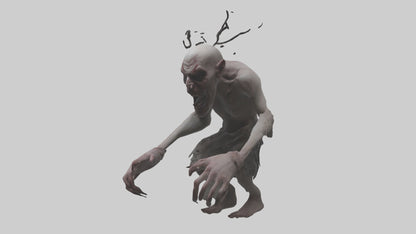 3D model Possessed man model VR / AR / low-poly