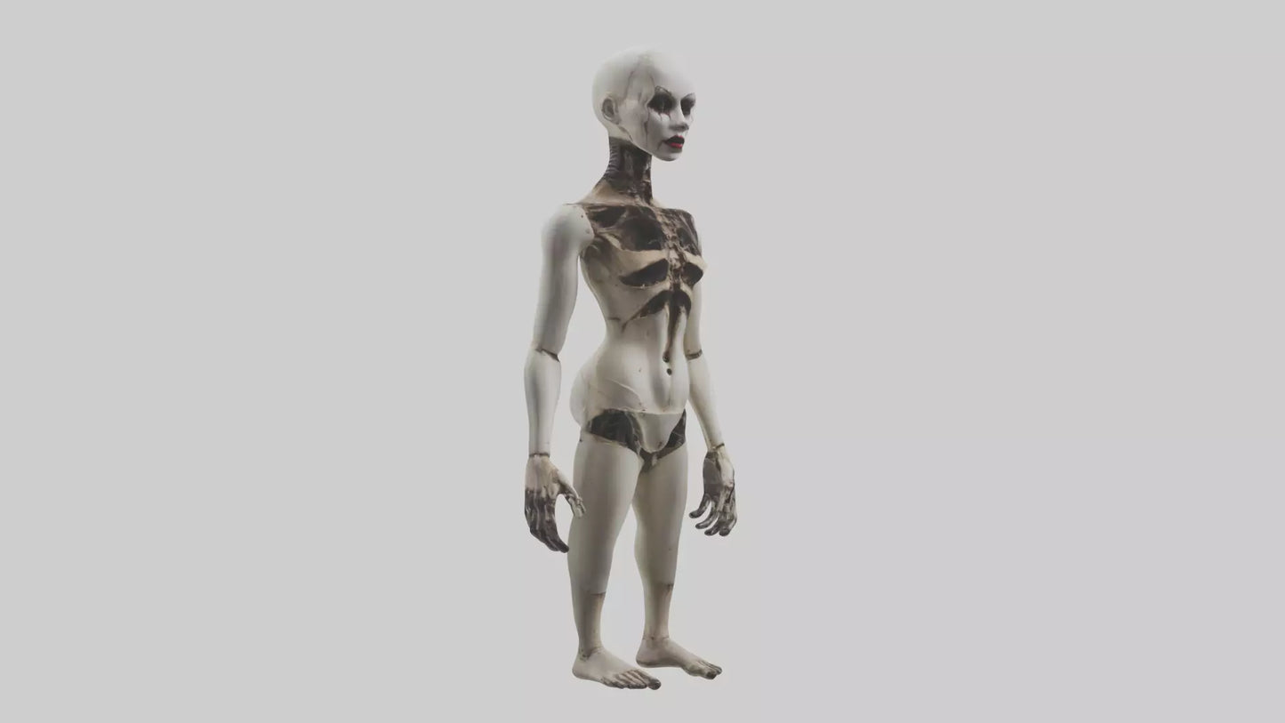3D model Possessed mannequin model VR / AR / low-poly