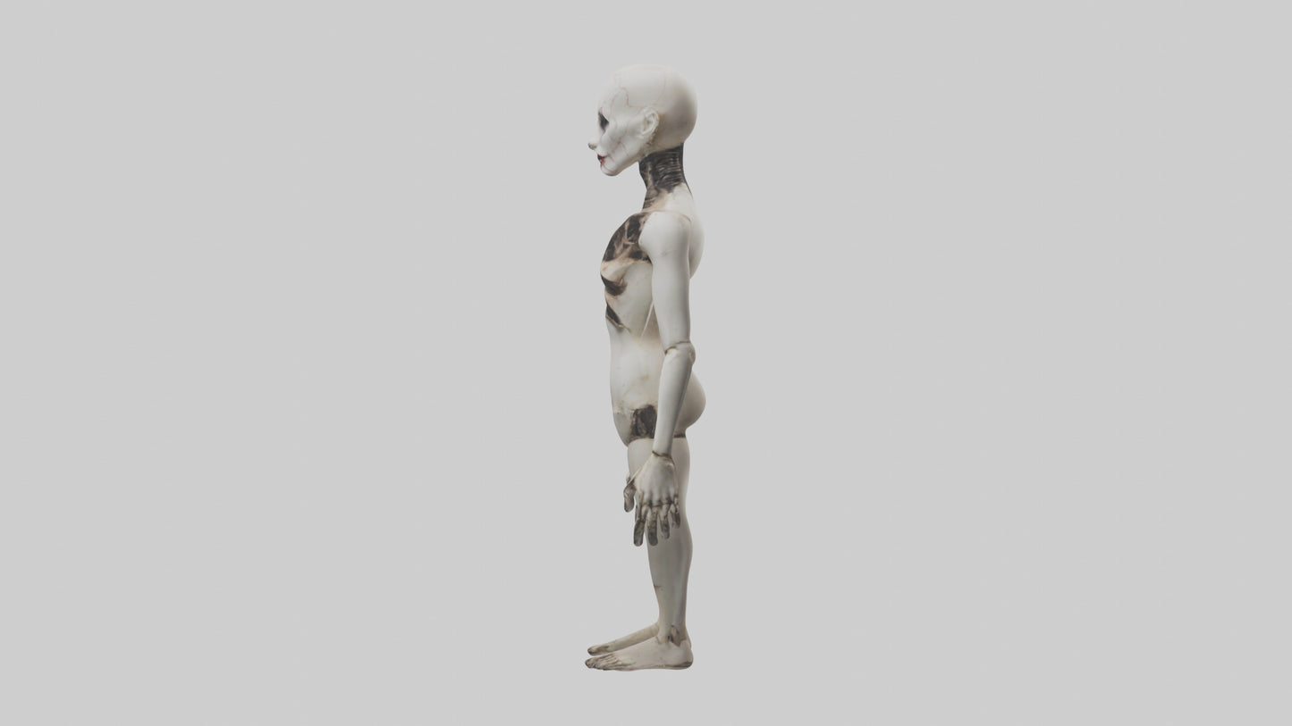 3D model Possessed mannequin model VR / AR / low-poly