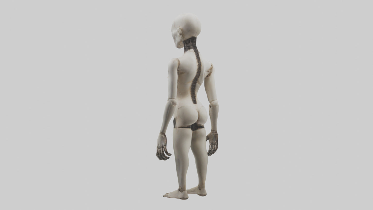 3D model Possessed mannequin model VR / AR / low-poly