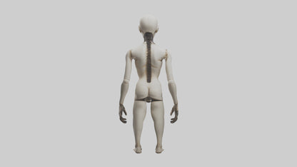 3D model Possessed mannequin model VR / AR / low-poly