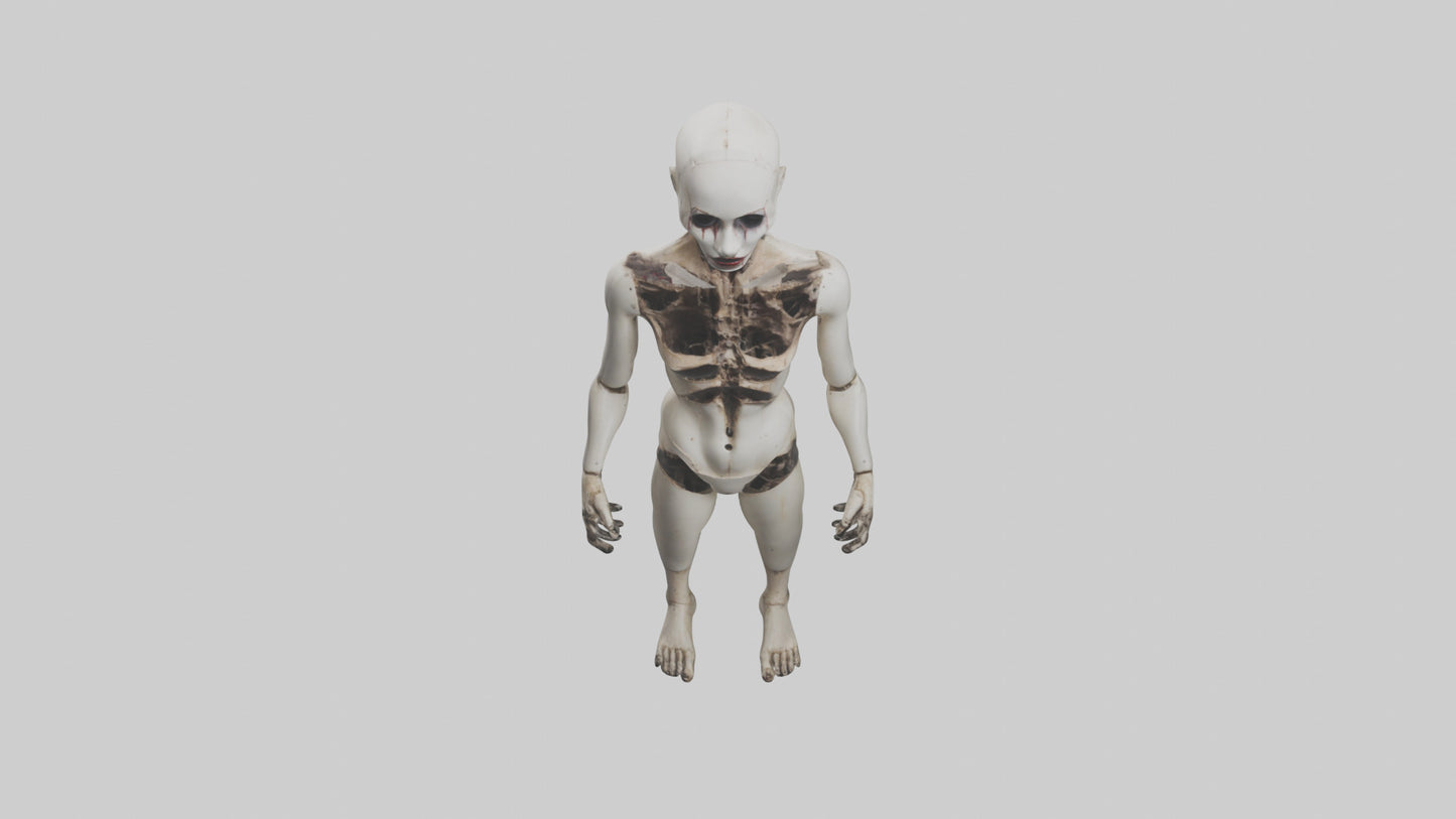 3D model Possessed mannequin model VR / AR / low-poly
