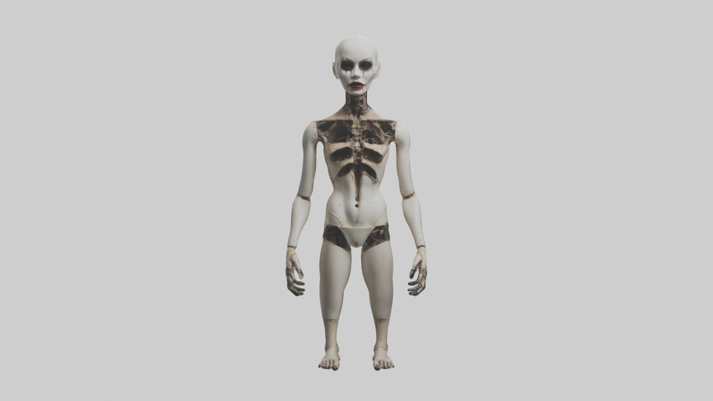 3D model Possessed mannequin model VR / AR / low-poly