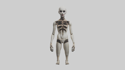 3D model Possessed mannequin model VR / AR / low-poly