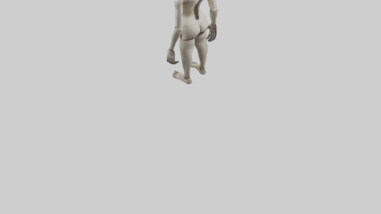 3D model Possessed mannequin model VR / AR / low-poly