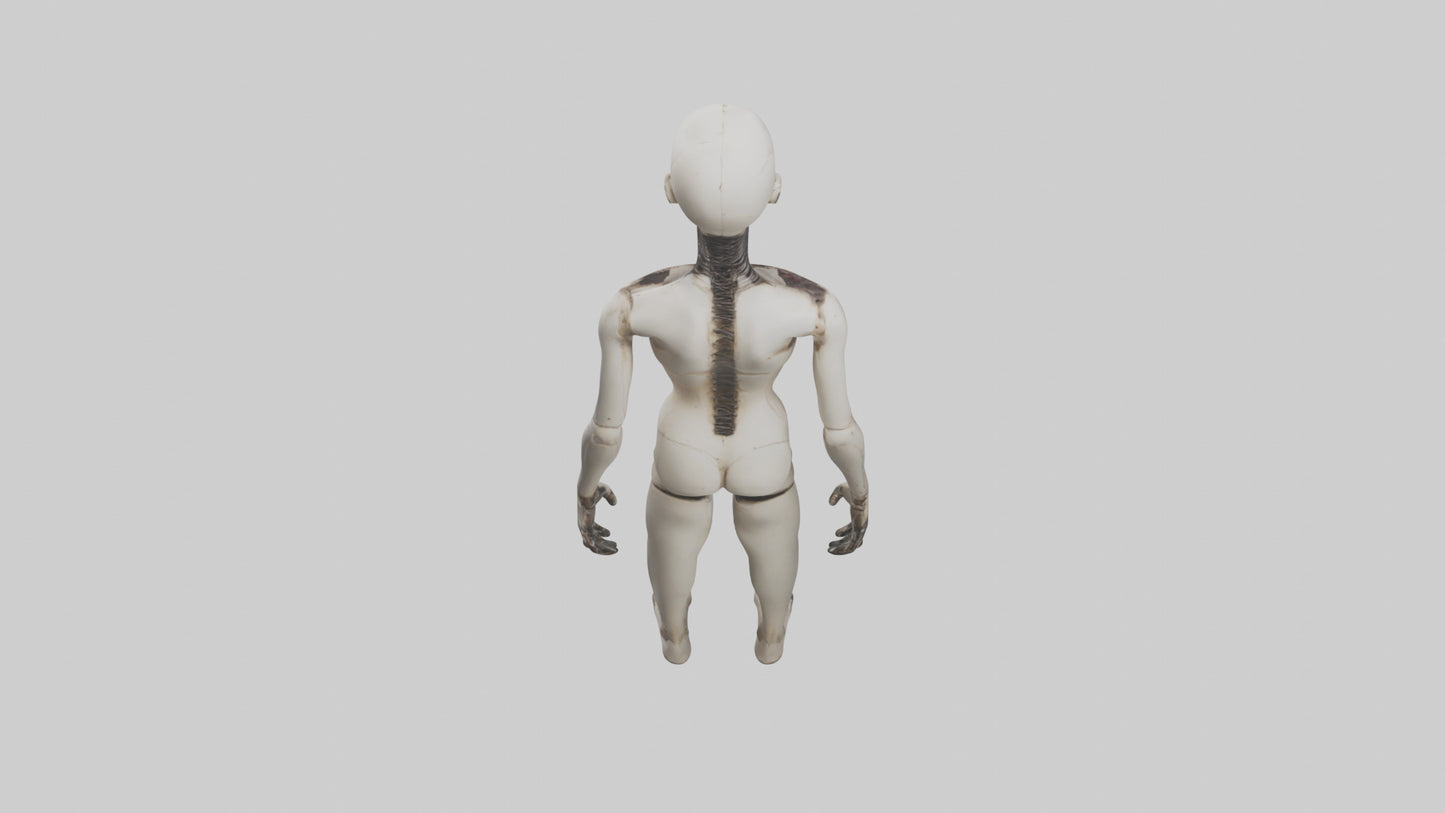 3D model Possessed mannequin model VR / AR / low-poly