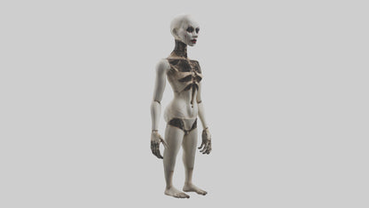 3D model Possessed mannequin model VR / AR / low-poly