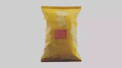 3D model Potato Chips Bag model VR / AR / low-poly