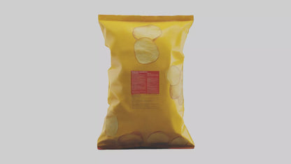 3D model Potato Chips Bag model VR / AR / low-poly