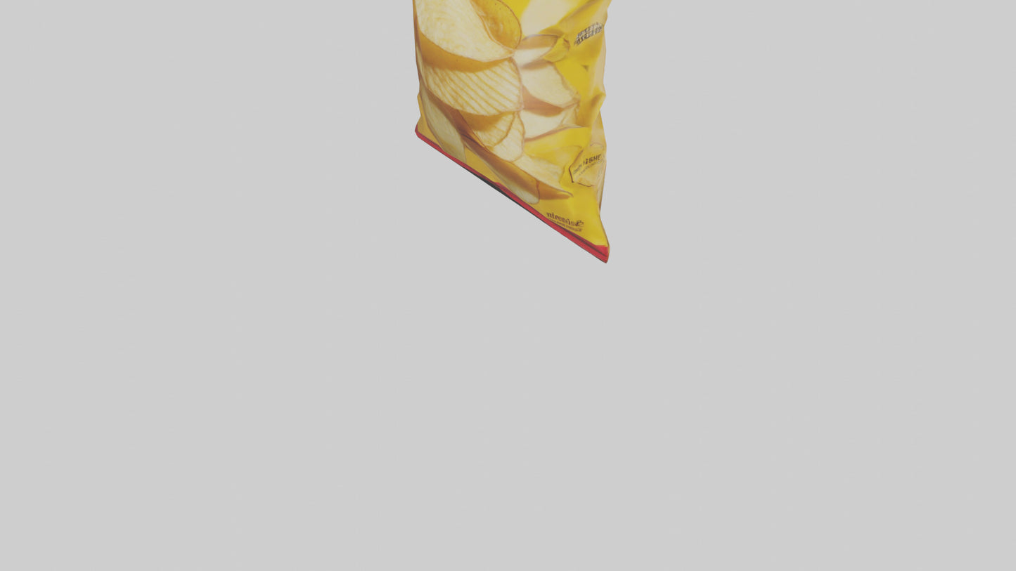 3D model Potato Chips Bag model VR / AR / low-poly