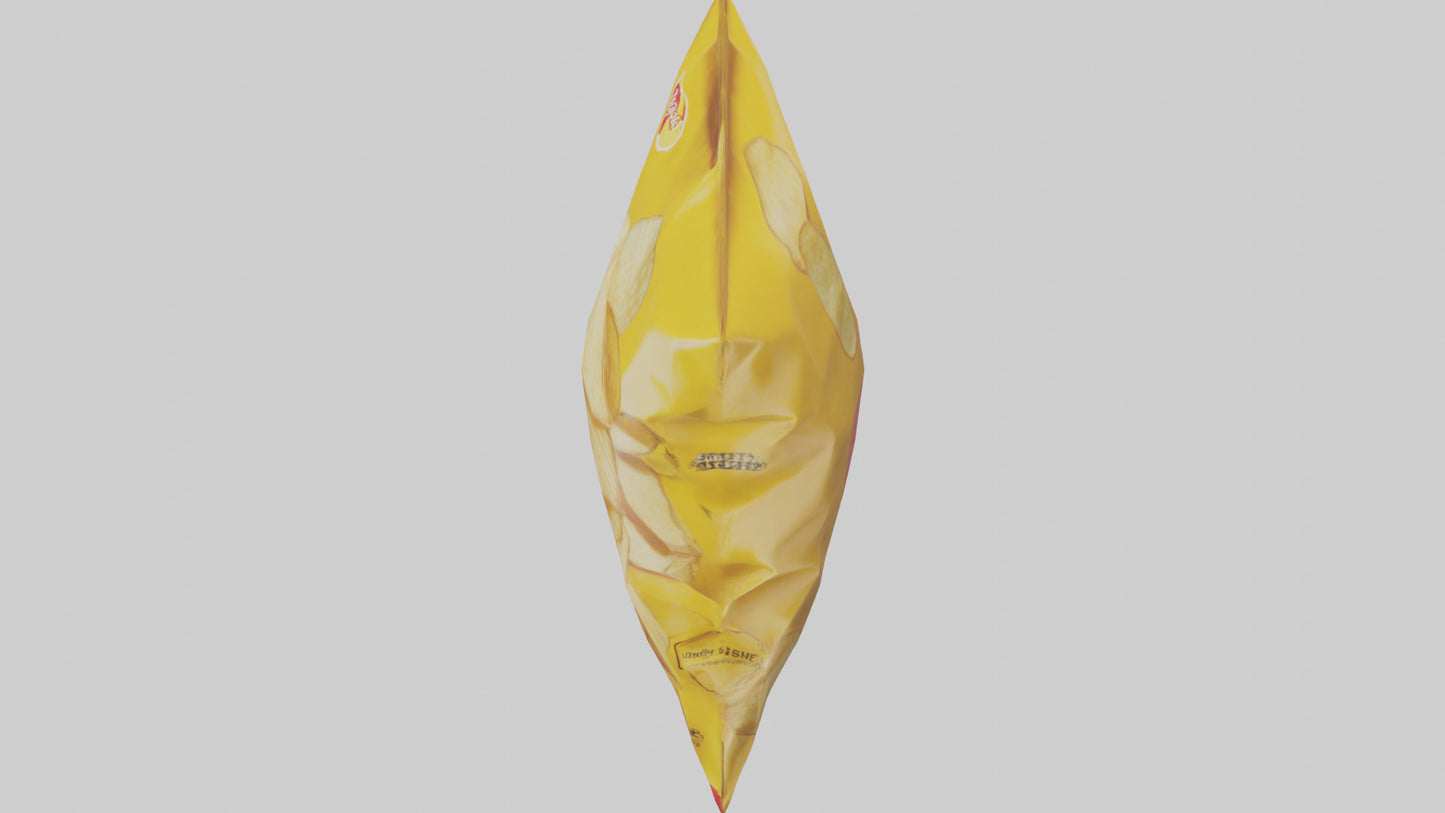 3D model Potato Chips Bag model VR / AR / low-poly