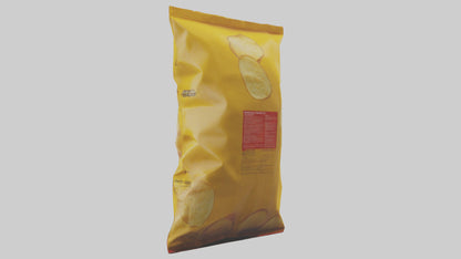 3D model Potato Chips Bag model VR / AR / low-poly