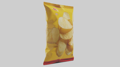 3D model Potato Chips Bag model VR / AR / low-poly