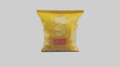 3D model Potato Chips Bag model VR / AR / low-poly