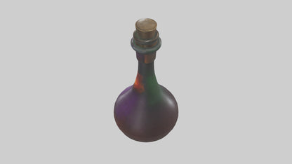 3D model Potion Bottle model VR / AR / low-poly