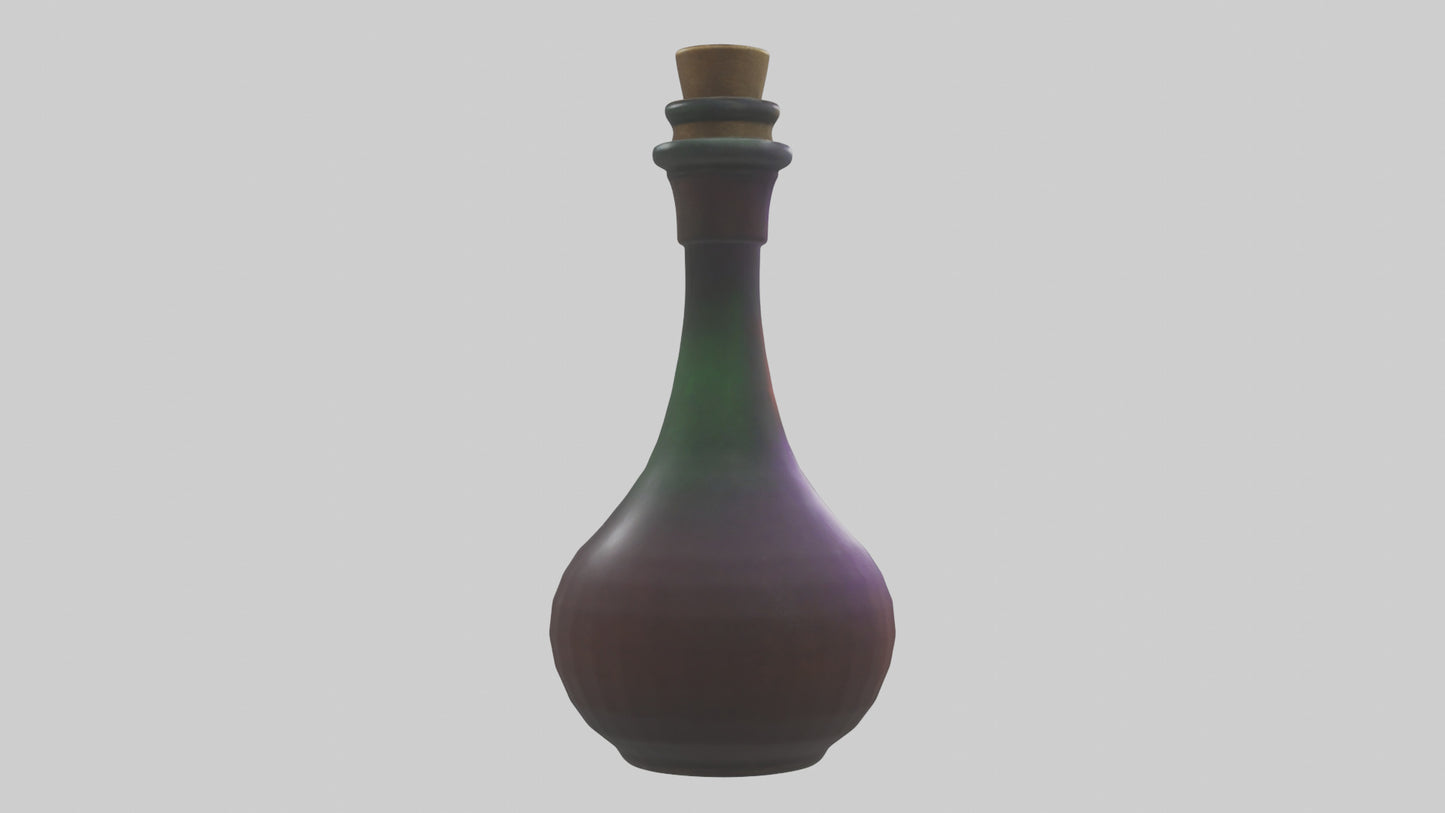 3D model Potion Bottle model VR / AR / low-poly