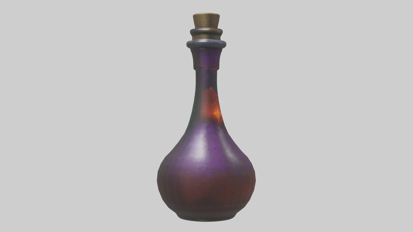 3D model Potion Bottle model VR / AR / low-poly