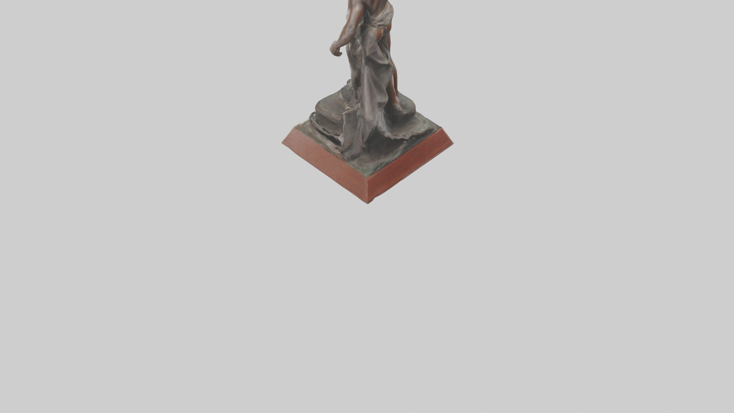 3D model Power of Emancipation statue model VR / AR / low-poly