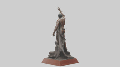 3D model Power of Emancipation statue model VR / AR / low-poly